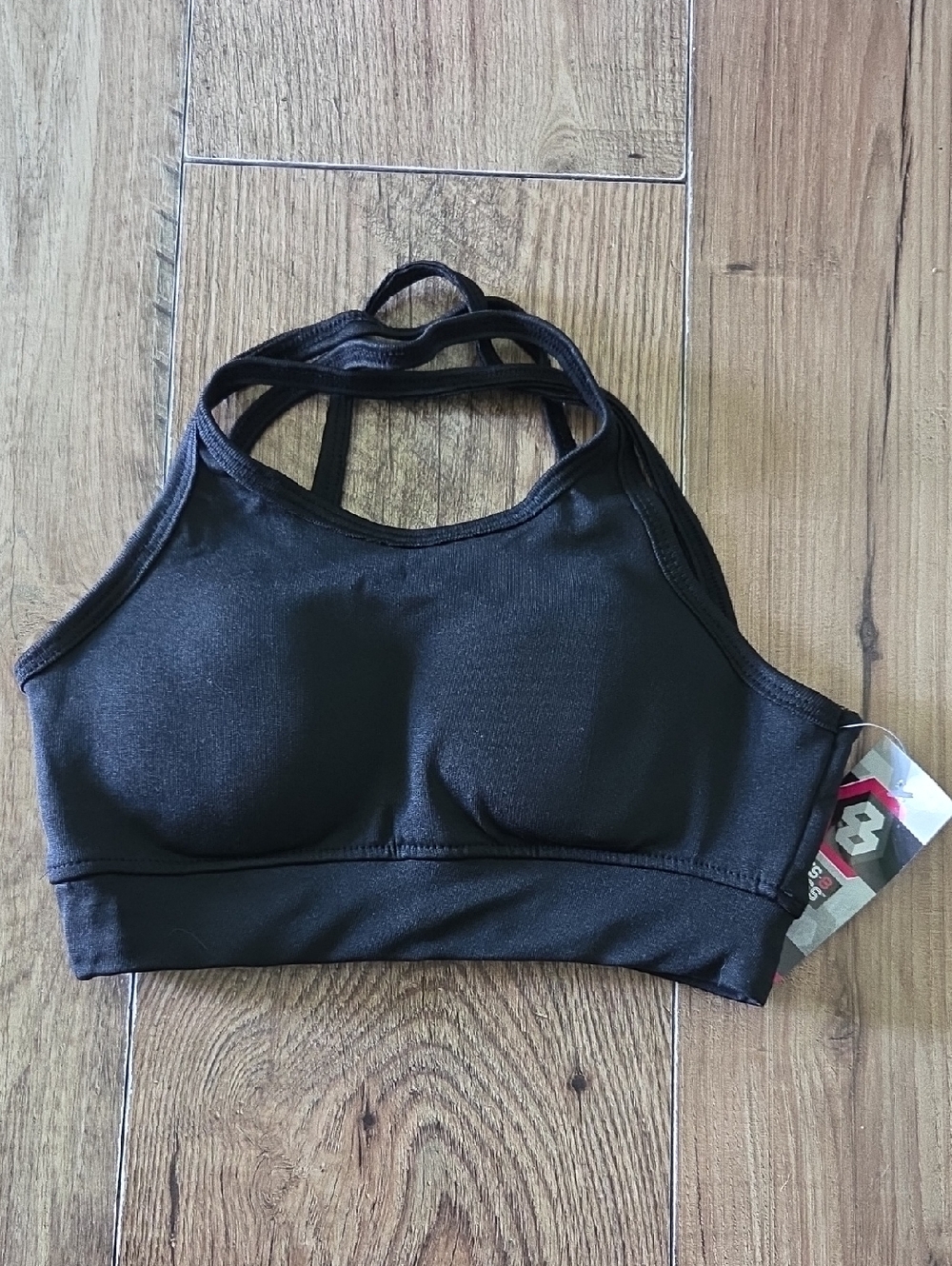 Series 8 Fitness | Black Strappy Sports Bra